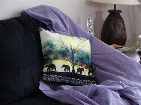 Sofa Throw Pillow Cover elephant Walk. Multi - Etsy