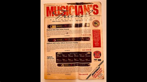 Musician's Friend Catalogue From 1991 - YouTube