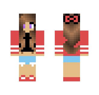 Download Cute Pink Bow Girl Minecraft Skin for Free. SuperMinecraftSkins