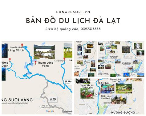 Bản đồ du lịch Đà Lạt 2023 tổng hợp CỰC CHI TIẾT