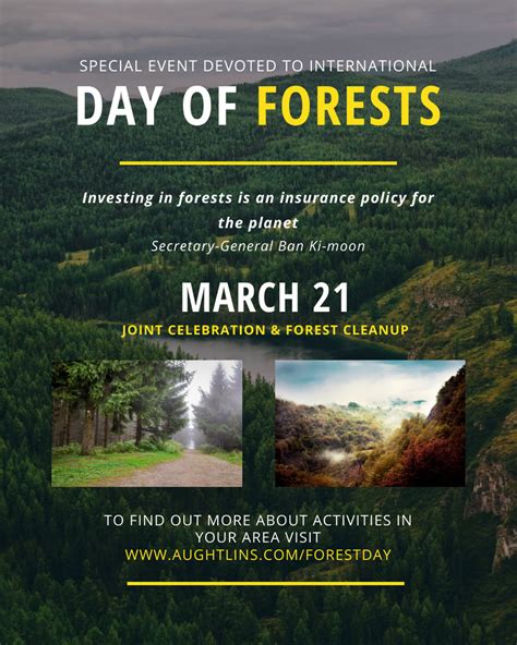 International Day of Forests Event Forest Road View Online Poster 16" x ...