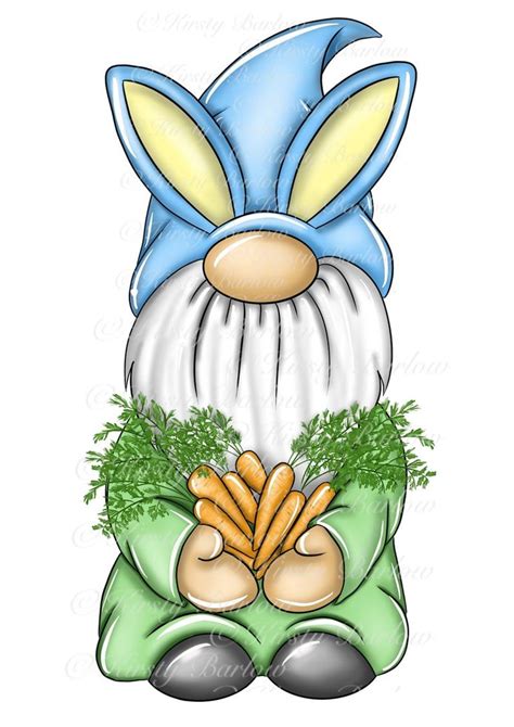 Easter Bunny Gonk Gnome Carrying Carrots Png Clip Art - Etsy | Posten