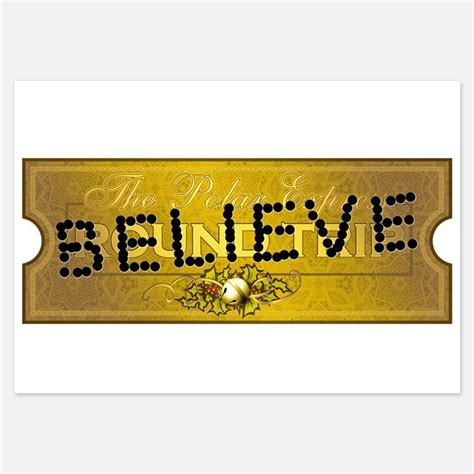 Polar Express Believe Ticket Printable