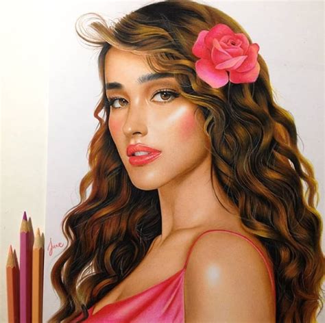 Color Pencil Drawing Girl By Juneomabe