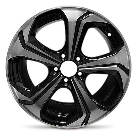 For 2014-2015 Honda Civic 18 Inch Black Machine Face (Diamond Cut ...