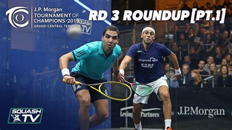 Squash: Tournament of Champions 2019 - Men's Rd 3 Roundup [Pt.1] - YouTube