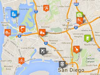 San Diego Tourist Map with Points of Interest | Family Vacation Hub