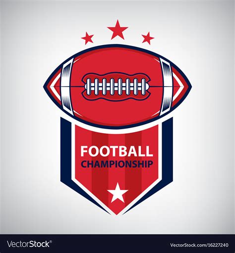 Sport american football logo american style Vector Image