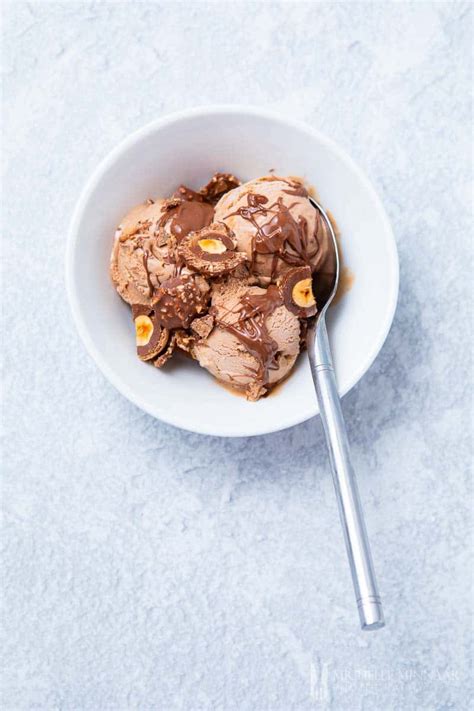 Ferrero Rocher Ice Cream - Luscious & Tempting Hazelnut Ice Cream Recipe