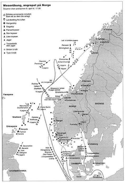 Operation Weserübung - The invasion of Bergen - April 9 1940 - Maps/Missions/Events - War ...