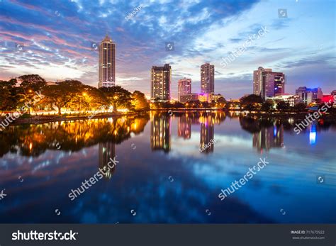 Beira Lake Colombo City Skyline View Stock Photo (Edit Now) 717675922 ...