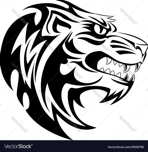 Lion head tattoo vintage engraving Royalty Free Vector Image