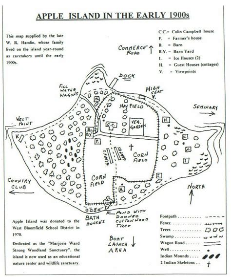 Apple Island map — Greater West Bloomfield Historical Society