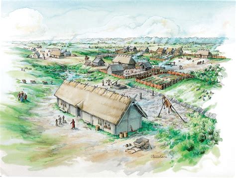 Stroja, Viking Age settlement | History, Archaeology, Illustration