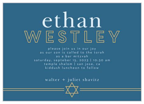 Bar Mitzvah Invitations | Match Your Colors & Style Free