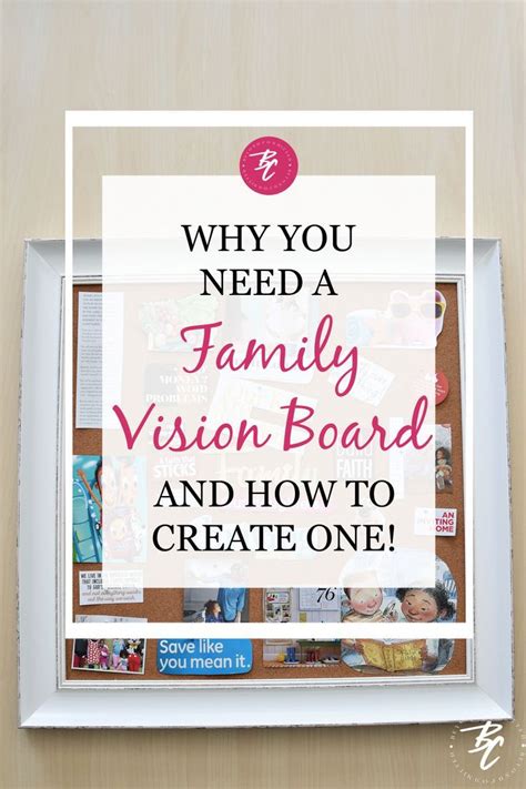 How to create the perfect family vision board | Family Goals | Vision ...