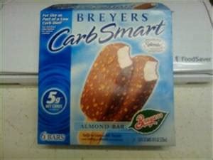 Calories in Breyers CarbSmart Ice Cream Bars - Almond and Nutrition Facts