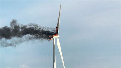 Wind turbine in Michigan's Thumb catches fire