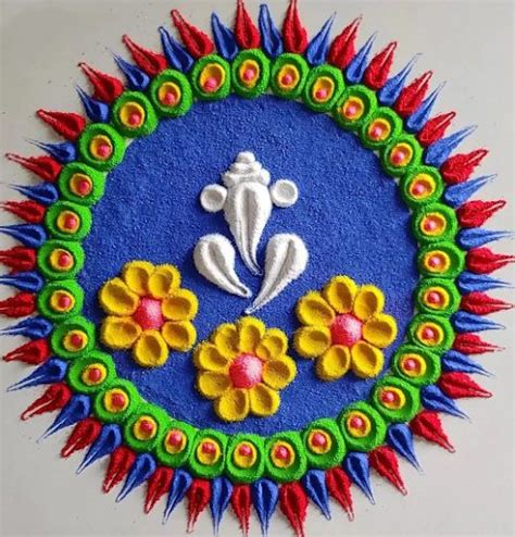 25+ Easy Rangoli Designs For Ganesh Chaturthi For Your Home | POPxo