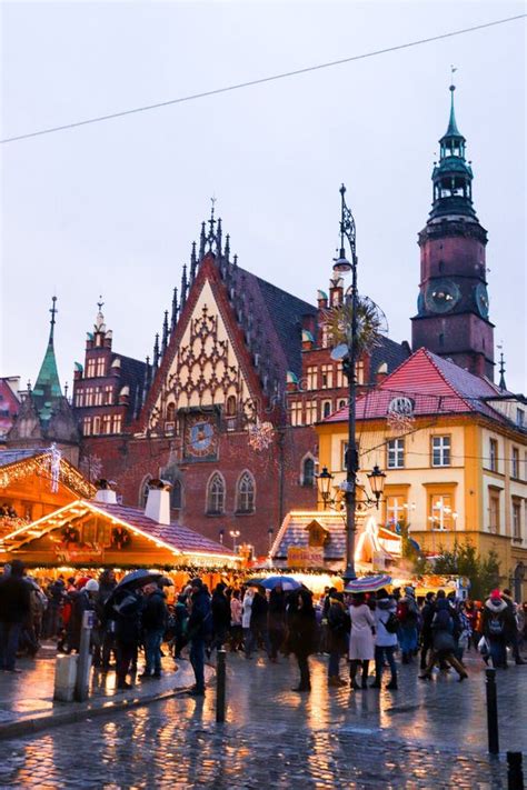 Wroclaw Christmas Market editorial stock image. Image of sightseeing ...