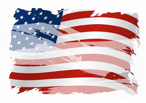 Vector USA flag background design | Custom-Designed Illustrations ~ Creative Market