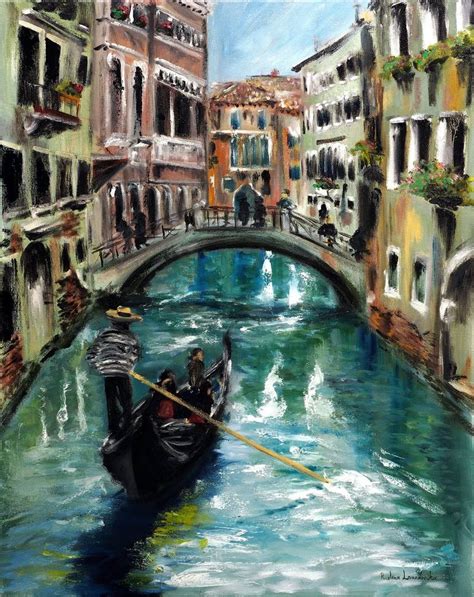 Gondola in Venice, Italy Painting by Ruslana Levandovska | Saatchi Art