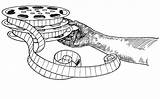 Hand Holding Film Spool Coloring Page  ColouringPages sketch template