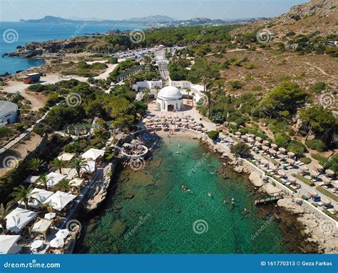 Kallithea Springs and Thermes in Rhodos, Greece Stock Image - Image of calitea, palm: 161770313