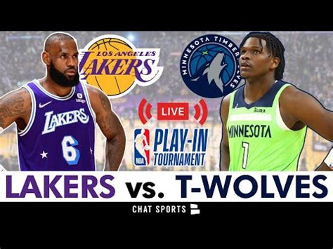 Los Angeles Lakers vs. Minnesota Timberwolves Live Streaming Scoreboard ...