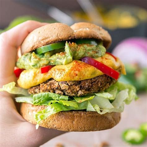 Supreme Nacho Burger With Cashew Queso Recipe | The Feedfeed