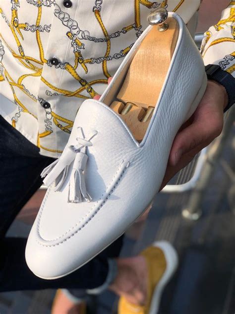 Buy White Tassel Loafer by GentWith.com with Free Shipping | Kapsels