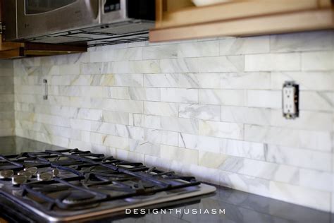 Calcatta Gold Marble Backsplash | ORC Kitchen Renovation