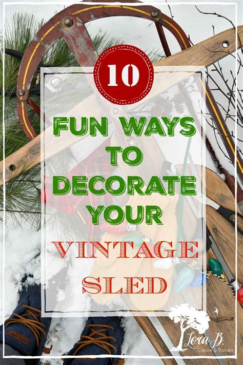 How To Decorate An Antique Sled For Christmas | Psoriasisguru.com