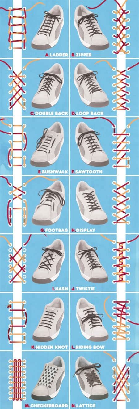 Here Are Some Unusual Ways To Tie Your Shoes | Daily Infographic