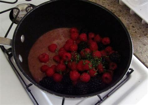 Smells Like Food in Here: Raspberry-Mustard Glazed Ham with Warm Berry Compote