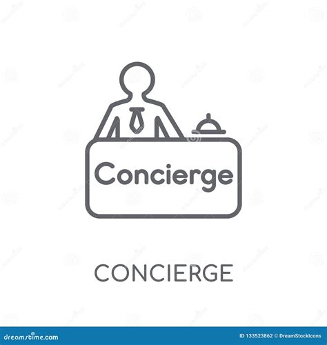 Icône Linéaire De Concierge Concept Moderne De Logo De Concierge D ...