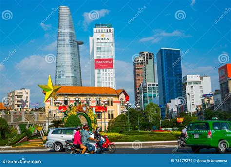 Huge Skyscrapers in Saigon.Ho Chi Minh, Vietnam. Editorial Stock Image ...