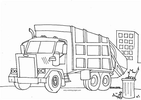 Blippi Garbage Truck Coloring Page – Thekidsworksheet