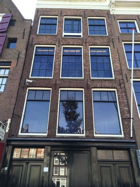 Front of building of Anne Frank House on 263 Prinsengracht #netherlands #holland #amsterdam # ...