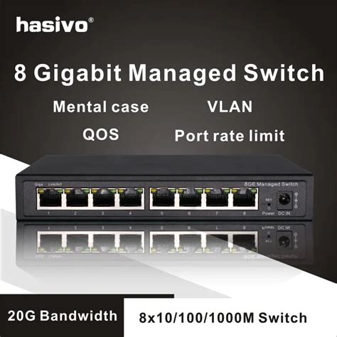 8 Port Gigabit Managed Switch Managed Ethernet Switch with 8 port 10 ...