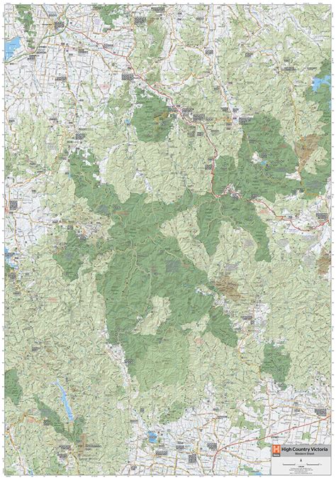 High Country Victoria Map Sheet - The Tasmanian Map Centre