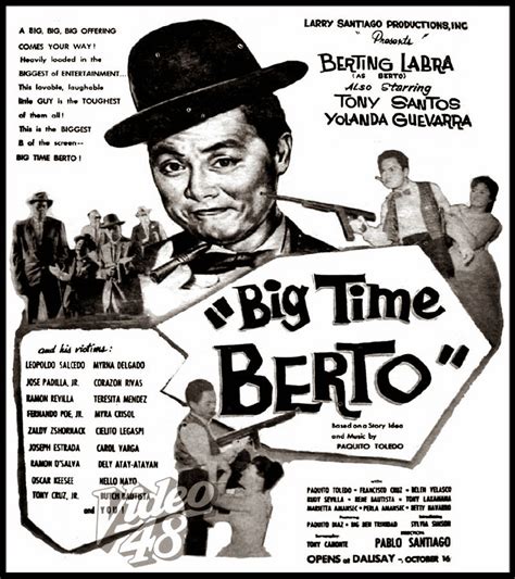 FPJ: BERTING LABRA (IN THE TITLE ROLE), TONY SANTOS, YOLANDA GUEVARRA ...