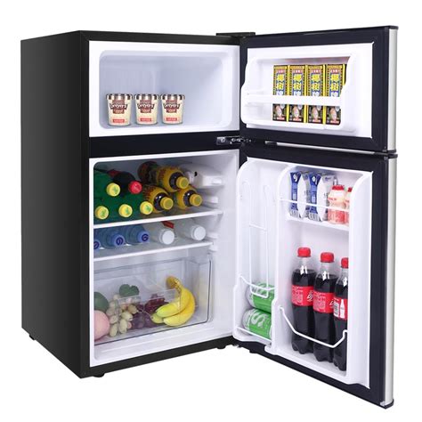 Zokop 3.2 cu.ft. 2-Door Mini Dorm Upright Compact Refrigerator Freezer Fridge | eBay