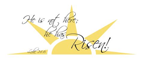 easter he is risen clipart - Clip Art Library