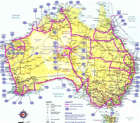 Aus Roads De • Mapsof.net