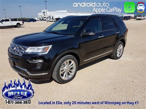 2018 Ford Explorer Limited Shadow Black, 3.5L Ti-VCT V6 Engine | Wilf's Elie Ford Sales