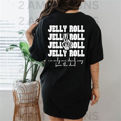 Jelly Roll Shirt Jelly Roll One Drink Away From the Devil Shirt Jelly Roll Son of a Sinner Jelly ...