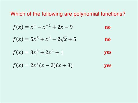 PPT - Polynomial Functions and Their Graphs PowerPoint Presentation, free download - ID:5484241