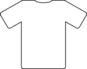 Tshirt PNG Outline Transparent Tshirt Outline.PNG Images. | PlusPNG