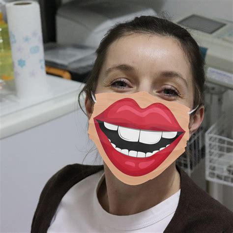 Smile Mouth Cloth Face Mask | Teemoonley.com